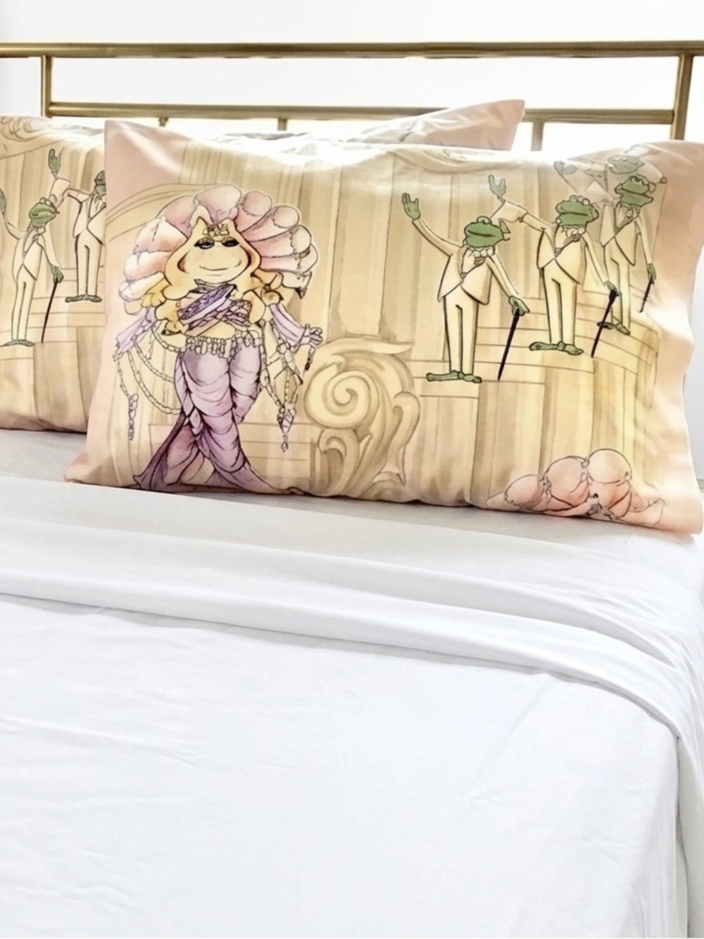 Muppets Miss Piggy and Kermit Pillowcase Set